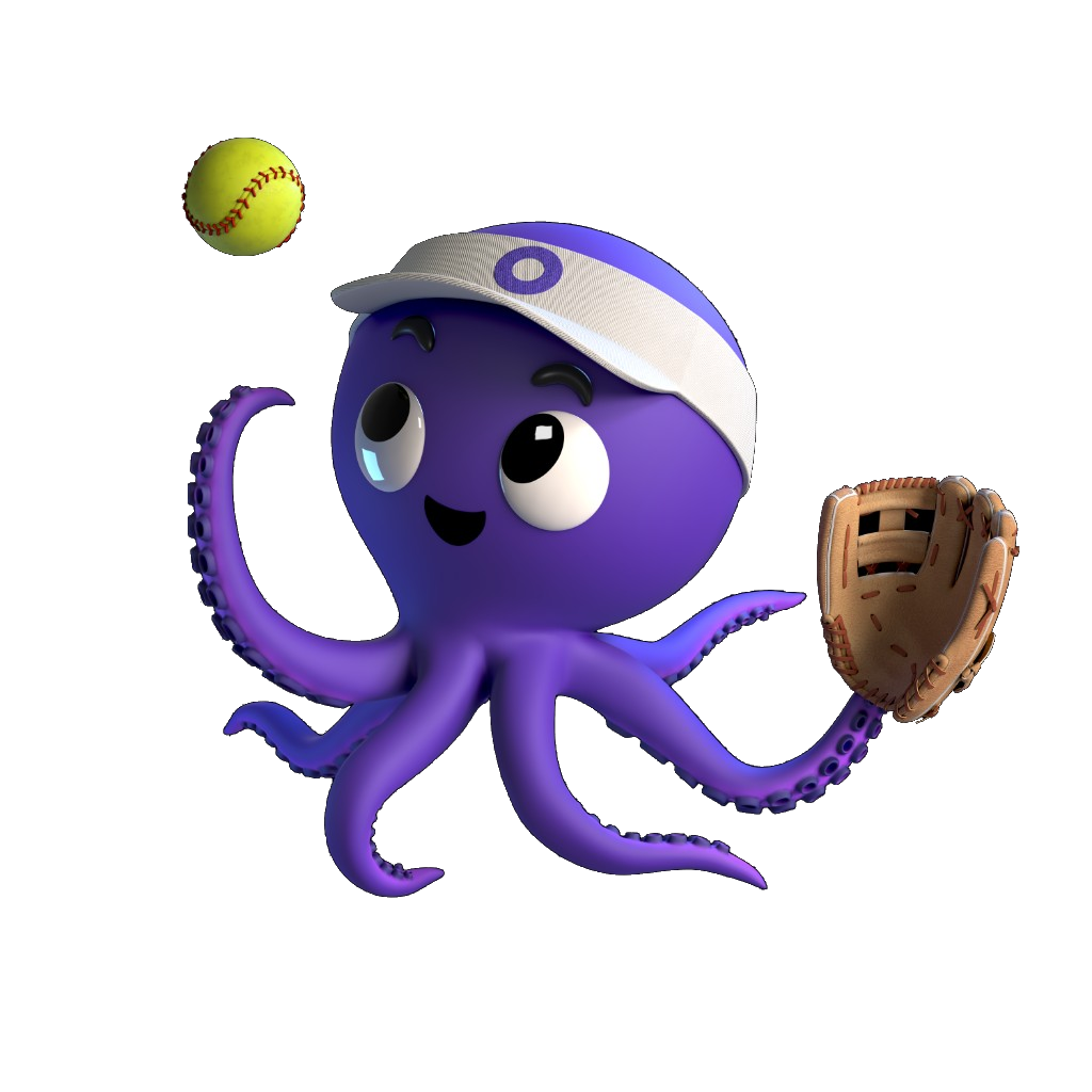 OTTO softball mascot